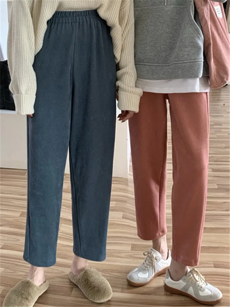 Autumn Winter Korean 2020 New High Waisted Slim Thickened Corduroy Nine Point Casual Granny Pants Women's Straight Solid Color
Autumn Winter Korean 2020 New High Waisted Slim Thickened Corduroy Nine Point Casual Granny Pants Women's Straight Solid Color