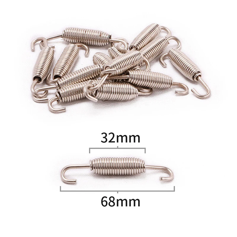 5 Pairs Springs Motorcycle Exhaust Pipe Springs Stainless Steel 47 55 56 60 63 66 68 74 91 mm
5 Pairs Springs Motorcycle Exhaust Pipe Springs Stainless Steel 47 55 56 60 63 66 68 74 91 mm
