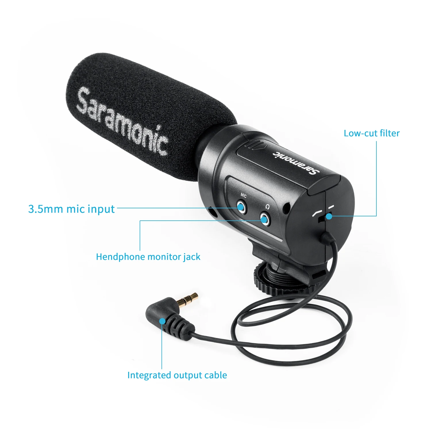 Saramonic SR-M3 профессиональный конденсаторный микрофон для DSLR-камер видеокамер