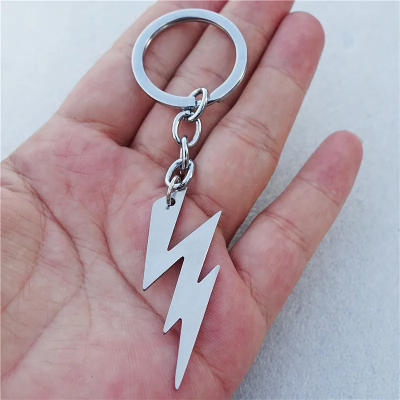 12 Pieces Lightning Bolt Pendant Keychain Fashion Stainless Steel Keyring for Man and Woman Blitz Jewelry Wholesale
12 Pieces Lightning Bolt Pendant Keychain Fashion Stainless Steel Keyring for Man and Woman Blitz Jewelry Wholesale