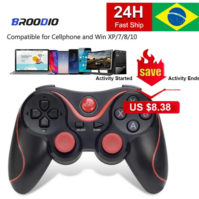 Wireless Bluetooth 3.0 Gamepad For PC Controls For The Mobile Gaming Controller X3 Joystick For Phone Game Controller Gamepads
Wireless Bluetooth 3.0 Gamepad For PC Controls For The Mobile Gaming Controller X3 Joystick For Phone Game Controller Gamepads