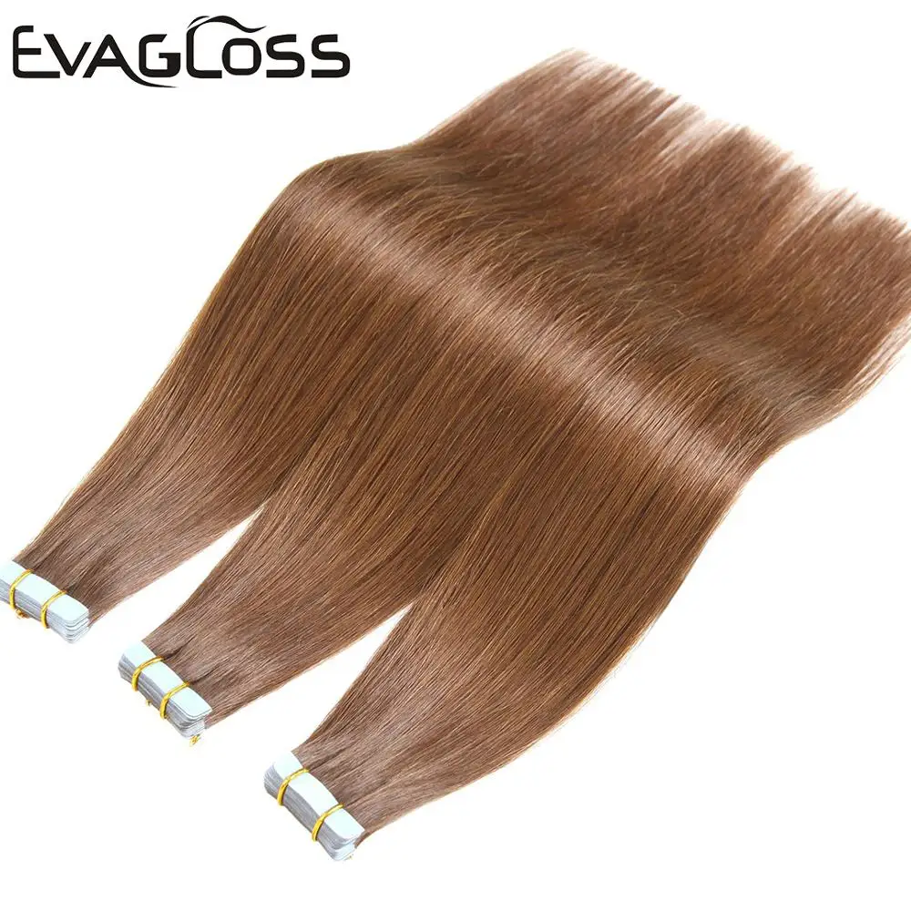 Лента EVAGLOSS для наращивания человеческих волос машинка 20 шт. 40 80 шт.|Пряди с