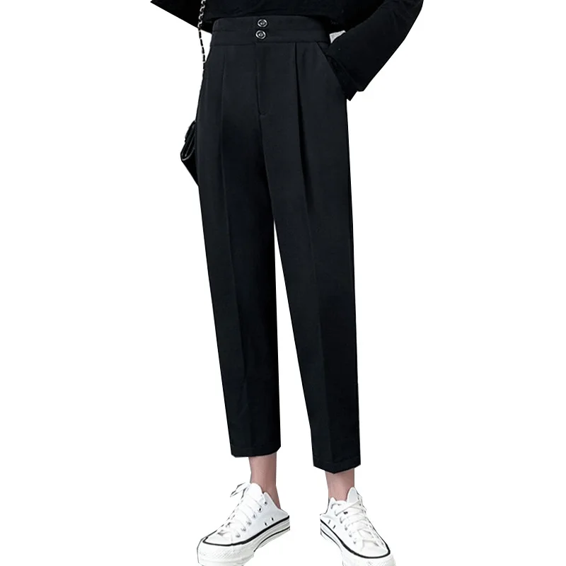 WANYUCL suit pants women's summer nine-point pants were thin trousers feet casual pants plus size harem pants women