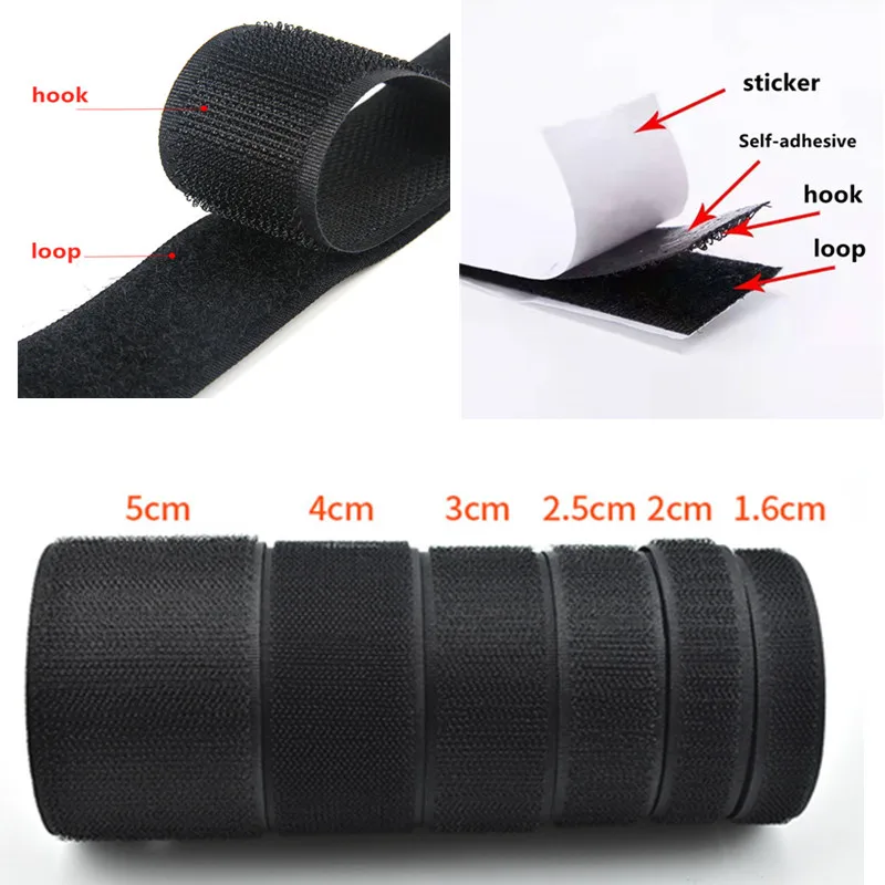 1M Strong Self Adhesive Fastener Tape Nylon Hooks and Loops Sticker Velcros Adhesive with Glue for DIY Sewing ( Loop + Hook)
1M Strong Self Adhesive Fastener Tape Nylon Hooks and Loops Sticker Velcros Adhesive with Glue for DIY Sewing ( Loop + Hook)