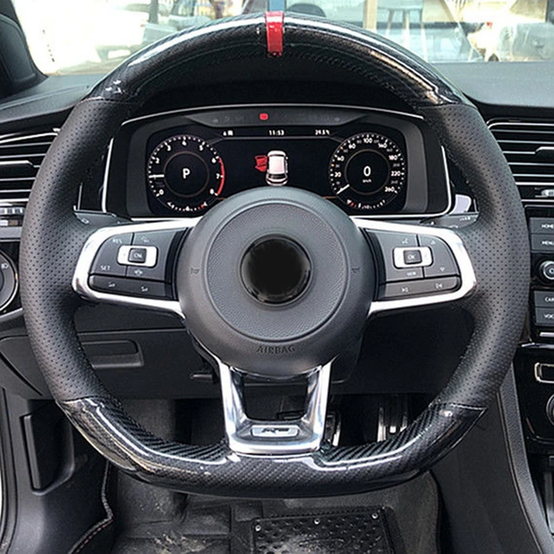 Genuine Leather Car Steering Wheel Cover For Volkswagen VW Golf R MK7 Golf 7 GTI VW Polo GTI Scirocco 2015 2016 Car Accessories
Genuine Leather Car Steering Wheel Cover For Volkswagen VW Golf R MK7 Golf 7 GTI VW Polo GTI Scirocco 2015 2016 Car Accessories