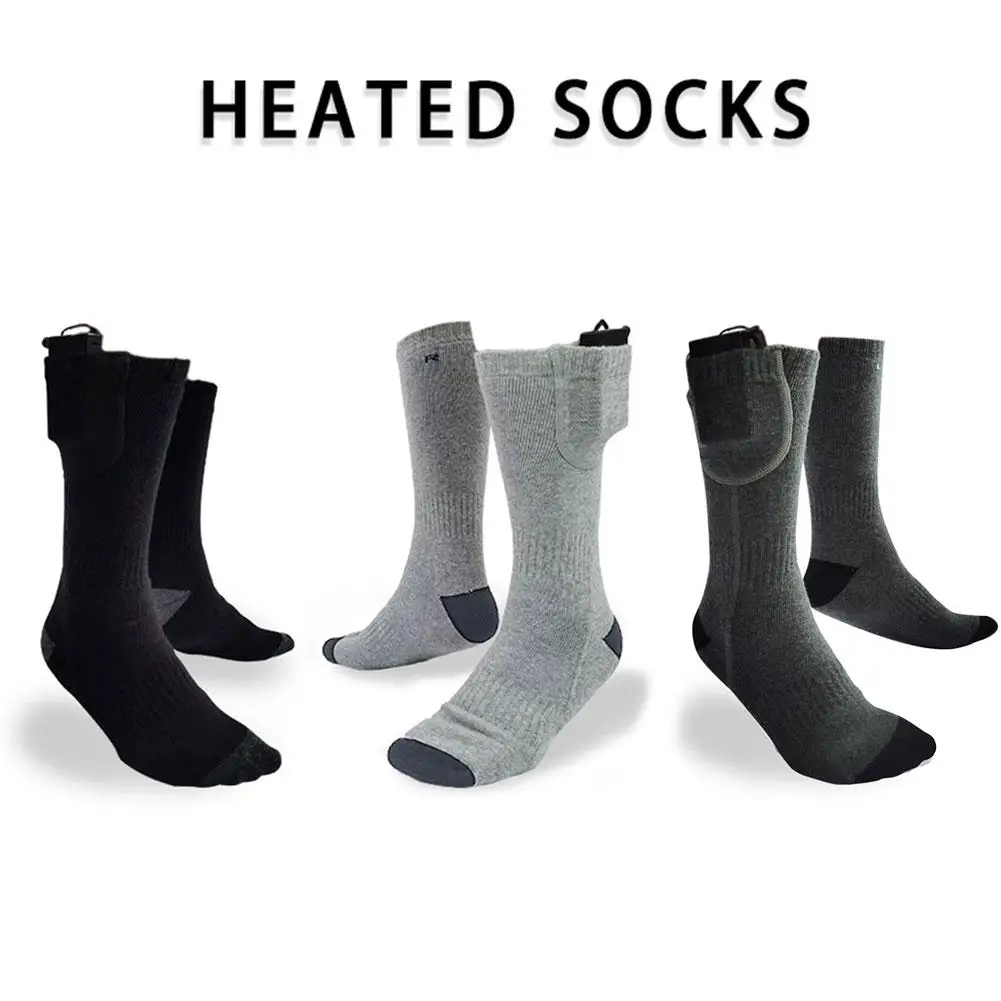 Rechargeable Thermal 1 Pair USB Heated Socks Foot Warming Pad Feet Warmer Sock Winter Outdoor Sports Heating Shoe Socks Warm
Rechargeable Thermal 1 Pair USB Heated Socks Foot Warming Pad Feet Warmer Sock Winter Outdoor Sports Heating Shoe Socks Warm
