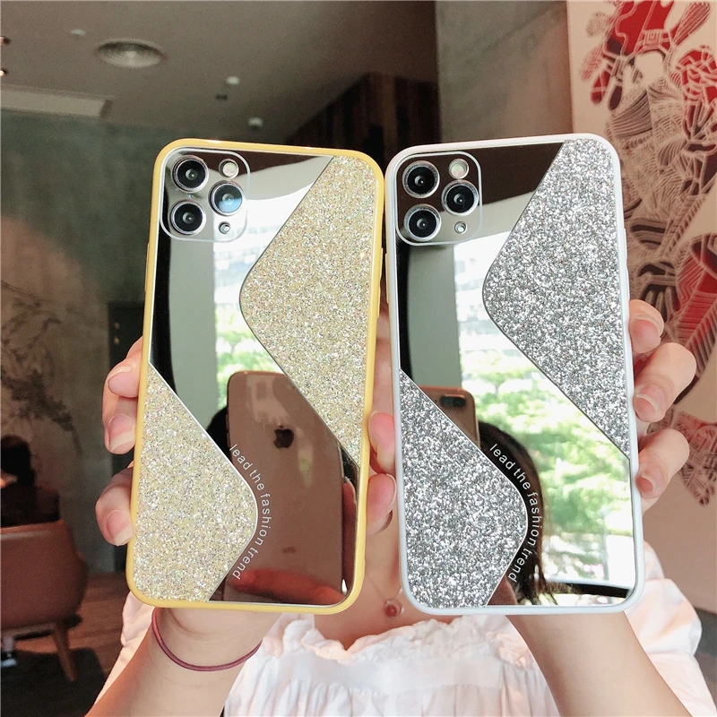 Fashion Luxury Mirror Glitter Phone Case For iphone 11 12 Pro Max XS X XR 7 8 6 6S Plus SE 2020 mini Shockproof Cases Cover
Fashion Luxury Mirror Glitter Phone Case For iphone 11 12 Pro Max XS X XR 7 8 6 6S Plus SE 2020 mini Shockproof Cases Cover