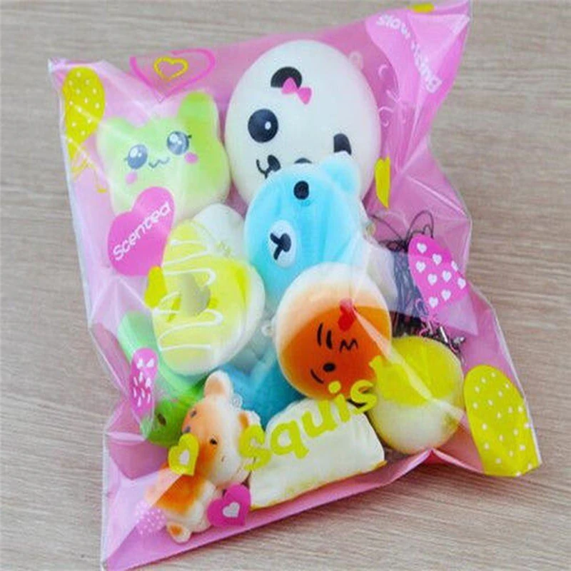 10Pcs Jumbo Medium Mini Random Squise Soft Panda/Bread/Cake/Buns Phone Straps Decompression Stress Relief Squeeze Toy Gift Child
10Pcs Jumbo Medium Mini Random Squise Soft Panda/Bread/Cake/Buns Phone Straps Decompression Stress Relief Squeeze Toy Gift Child