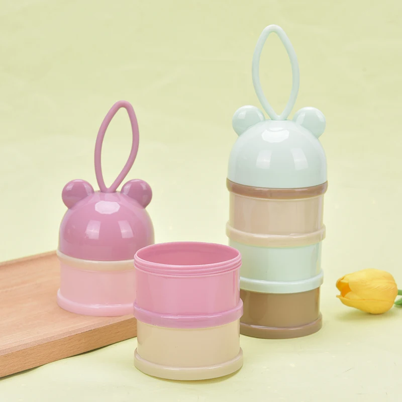 3 layers Bear Style Portable Baby Food Storage Box Essential Cereal Cartoon Infant Milk Powder Box Toddle Snacks Container
3 layers Bear Style Portable Baby Food Storage Box Essential Cereal Cartoon Infant Milk Powder Box Toddle Snacks Container