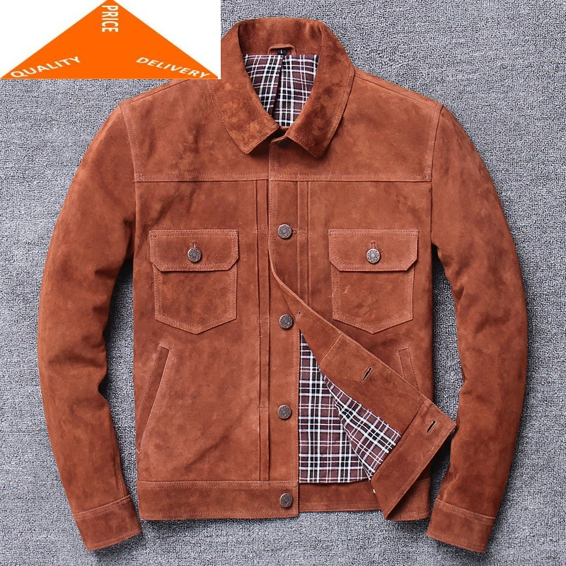 Genuine Winter 100% Jacket Men Spring Autumn Chaqueta 2020 Natural Streetwear Fit Real Cow Leather Coat Mens 9222 
Genuine Winter 100% Jacket Men Spring Autumn Chaqueta 2020 Natural Streetwear Fit Real Cow Leather Coat Mens 9222
