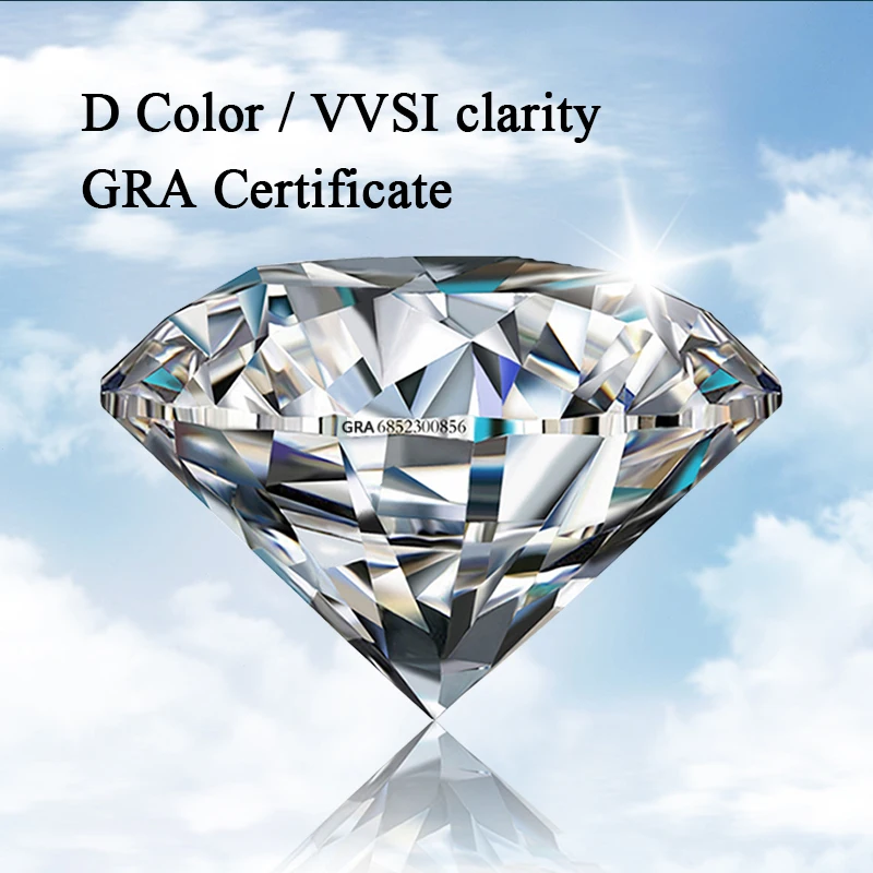 Loose Gemstones Moissanite Stones 6.5mm 1CT D Color VVS1 Top Selling Round Shape Diamond Excellent Cut Pass Diamond Tester Hot
Loose Gemstones Moissanite Stones 6.5mm 1CT D Color VVS1 Top Selling Round Shape Diamond Excellent Cut Pass Diamond Tester Hot