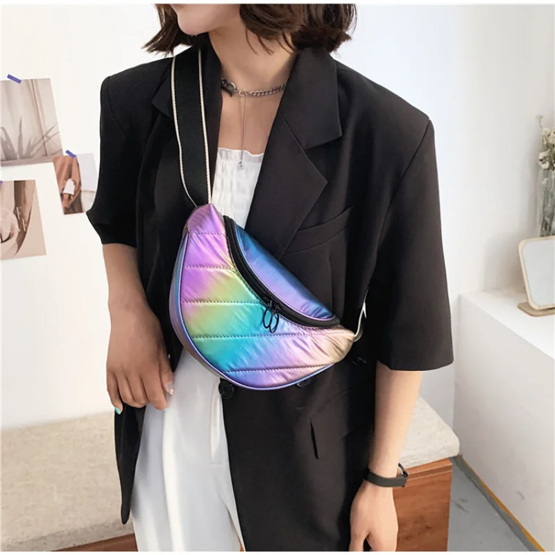 High Quality Messenger Handbags Nylon Reflective Messenger Small Bag Ladies Shoulder Bag Net Red Hip Hop Personality Belt Bag
High Quality Messenger Handbags Nylon Reflective Messenger Small Bag Ladies Shoulder Bag Net Red Hip Hop Personality Belt Bag