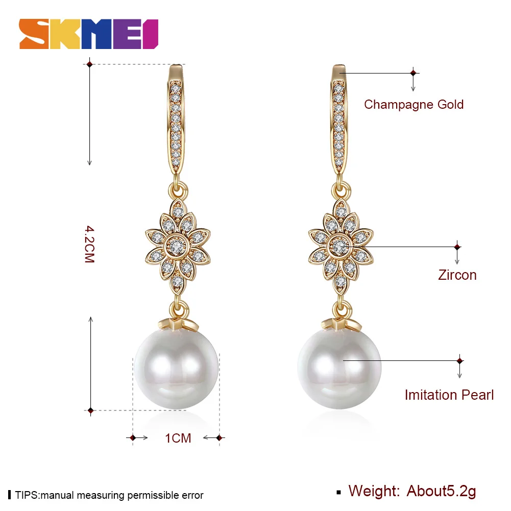 SKMEI Drop Earrings For Women Dangling Earring Fashion Trend Ear Jewelry Round Simple Exquisite Earring Stud
SKMEI Drop Earrings For Women Dangling Earring Fashion Trend Ear Jewelry Round Simple Exquisite Earring Stud