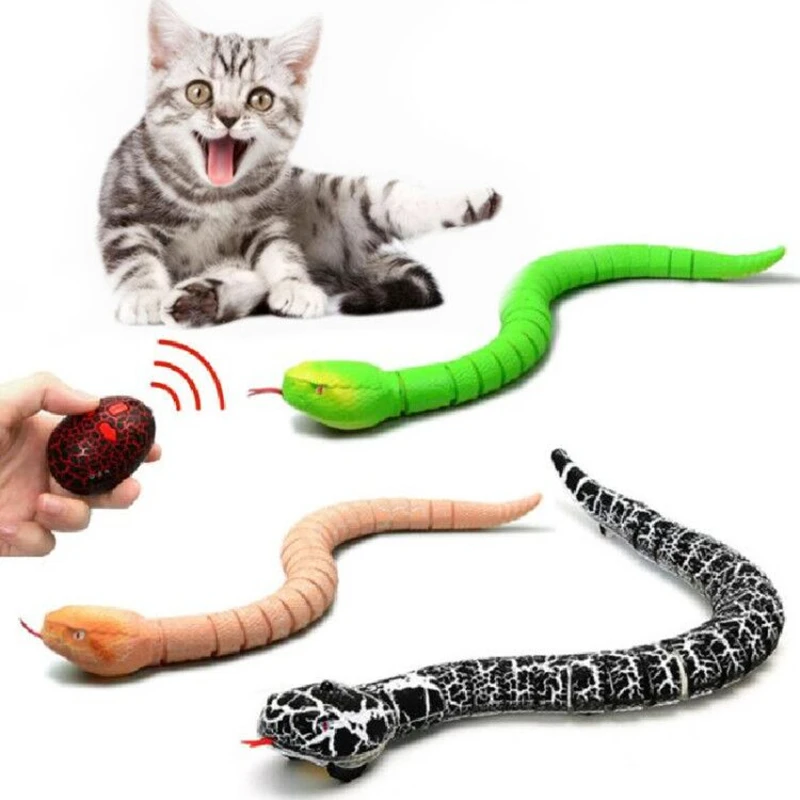 

RC Robots & Animals RC Snake Cat Toy And Egg Rattlesnake Animal Trick Terrifying Mischief Kids Toys Funny Novelty Gift