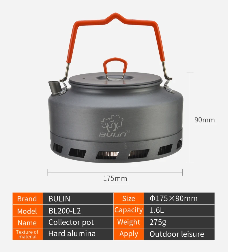 1.1/1.6L Outdoor Camping Hiking Portable Kettle Collector Heat Ring Coffee Water Kettle Teapot
1.1/1.6L Outdoor Camping Hiking Portable Kettle Collector Heat Ring Coffee Water Kettle Teapot