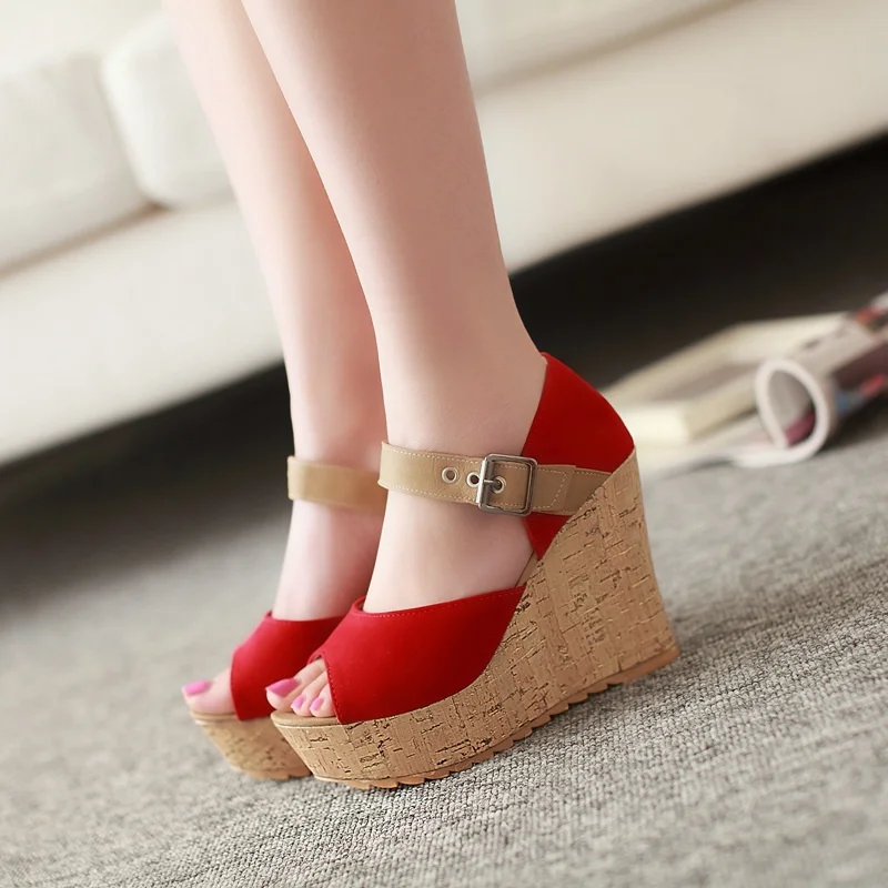 EGONERY summer New Style Women Slope Heel Sandals Solid color Suede Concise Comfortable office lady Fashion Multicolor
EGONERY summer New Style Women Slope Heel Sandals Solid color Suede Concise Comfortable office lady Fashion Multicolor