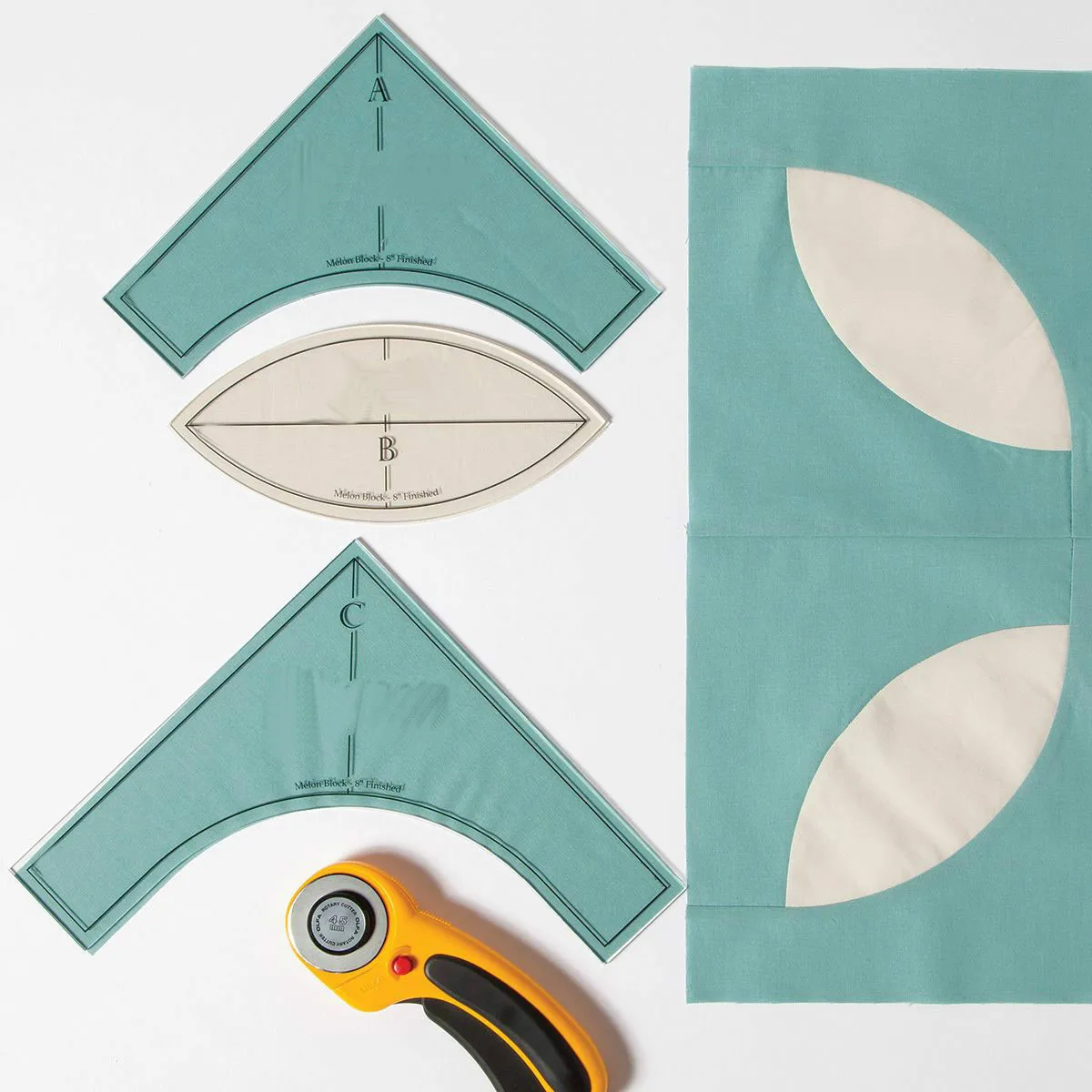 Melon Block Patchwork Ruler Handmade Quilt Templates for low shank domestic sewing machine # MB8-ABC # 1set=3pcs
Melon Block Patchwork Ruler Handmade Quilt Templates for low shank domestic sewing machine # MB8-ABC # 1set=3pcs