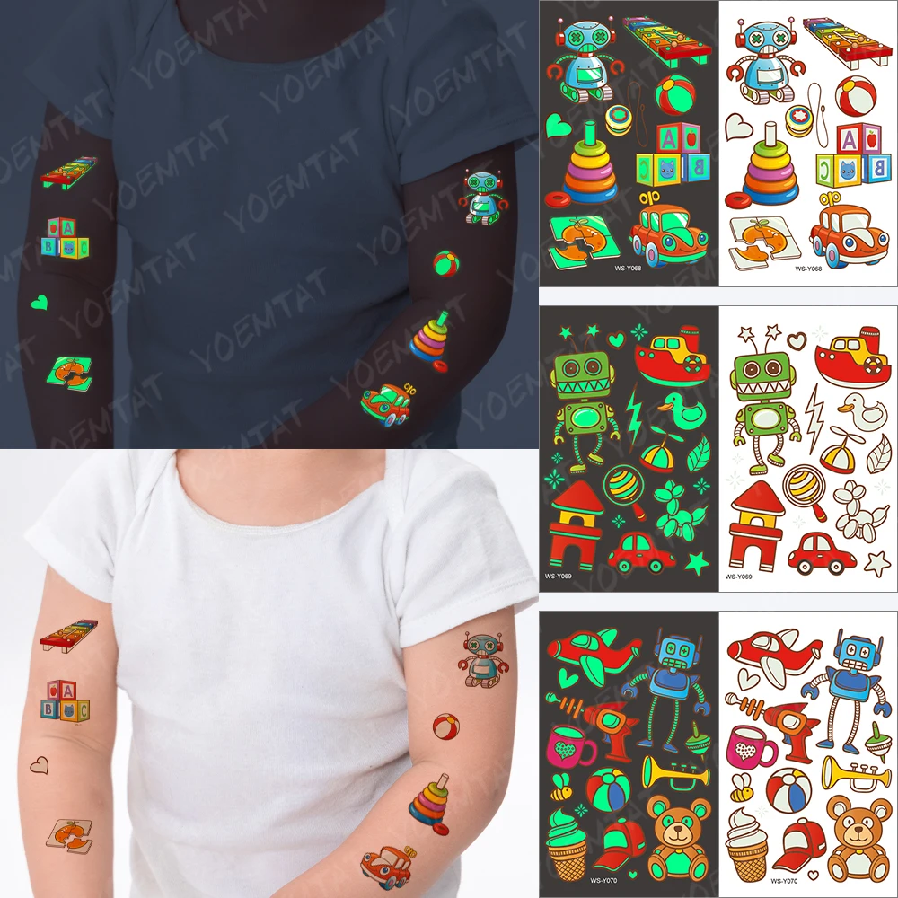Transfer Tattoo For Children Boys Baby Temporary On Hand Translations Glitter Kids Cartoon Robot Car Toy Puzzle Glow Anime Tatto
Transfer Tattoo For Children Boys Baby Temporary On Hand Translations Glitter Kids Cartoon Robot Car Toy Puzzle Glow Anime Tatto