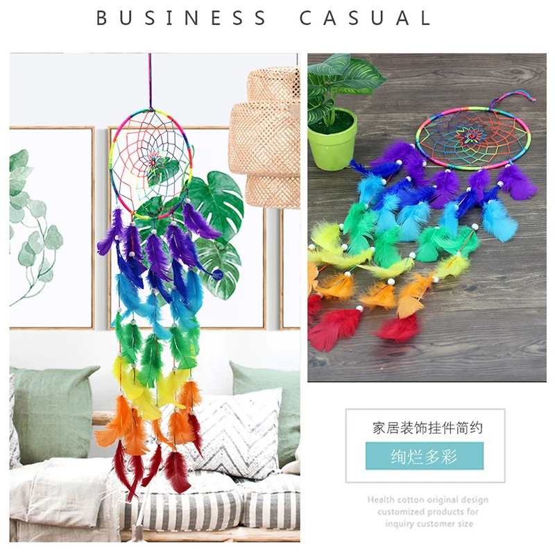 Wall Hanging Dream Catchers Handmade Big Large Circle Multicolor Feather Bedding Dreamcatcher Christmas Home Decor Ornaments 1PC
Wall Hanging Dream Catchers Handmade Big Large Circle Multicolor Feather Bedding Dreamcatcher Christmas Home Decor Ornaments 1PC
