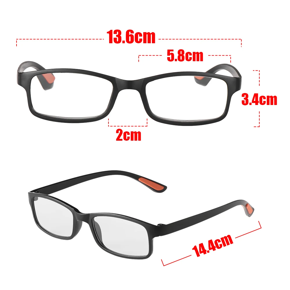 Unisex Ultra-light Reading Glasses Flexible Eyeglasses Magnifying Bifocal +1.00~+4.0 Diopter Elders Glasses Eye Wear Accessories
Unisex Ultra-light Reading Glasses Flexible Eyeglasses Magnifying Bifocal +1.00~+4.0 Diopter Elders Glasses Eye Wear Accessories