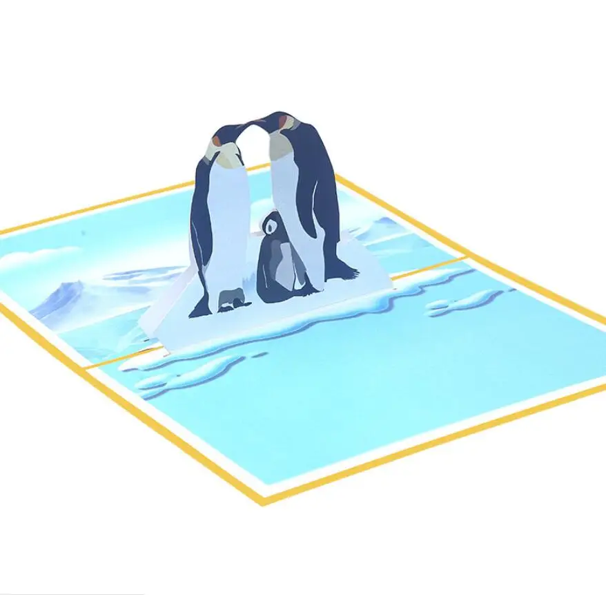 10pcs Handmade Kirigami Origami Penguin 3D Greeting Cards Invitation card For Baby shower Christmas Wedding Birthday Party Gift
10pcs Handmade Kirigami Origami Penguin 3D Greeting Cards Invitation card For Baby shower Christmas Wedding Birthday Party Gift