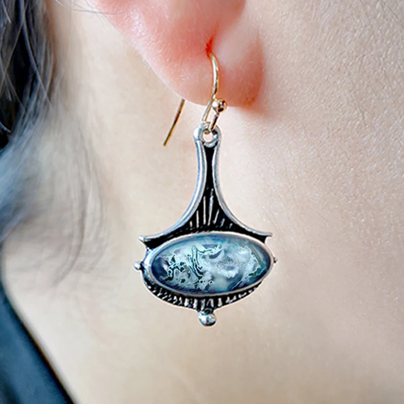 Fashion Boho Resin Stone Dangle Earrings for Women Vintage Sea Oval Geometric Drop Earrings Jewelry Earrings for Women Gift
Fashion Boho Resin Stone Dangle Earrings for Women Vintage Sea Oval Geometric Drop Earrings Jewelry Earrings for Women Gift
