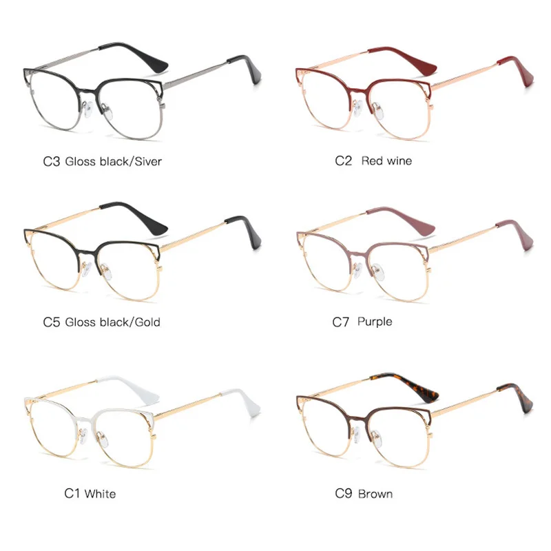 Fashion Metal Cat Eye Glasses Frames Women Trendy Style Brand Optical Computer Glasses UV Blocking Gaming Filter High Quality
Fashion Metal Cat Eye Glasses Frames Women Trendy Style Brand Optical Computer Glasses UV Blocking Gaming Filter High Quality
