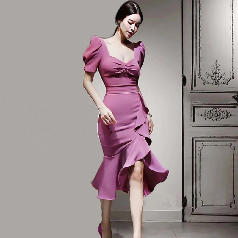 Осенне-зимнее Новое корейское модное платье с v-образным вырезом и асимметричным разрезом в стиле ретро, 2020
Осенне-зимнее Новое корейское модное платье с v-образным вырезом и асимметричным разрезом в стиле ретро, 2020