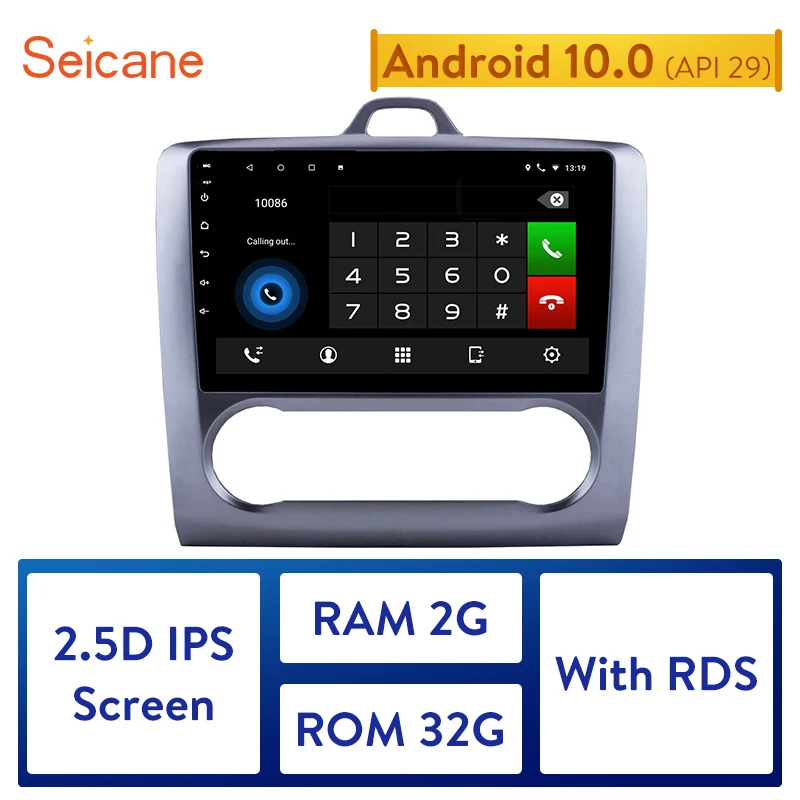 Seicane 2DIN Android 10.0 GPS Navigation Touchscreen 4-core Car Radio for 2004 2005-2011 Ford Focus Exi AT support Bluetooth
Seicane 2DIN Android 10.0 GPS Navigation Touchscreen 4-core Car Radio for 2004 2005-2011 Ford Focus Exi AT support Bluetooth