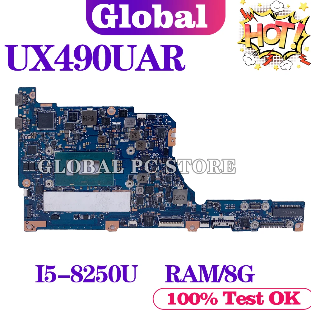 Материнская плата KEFU UX490UAK для ноутбука оригинальная Asus ZenBook Deluxe UX490 UX490U ux490цветов