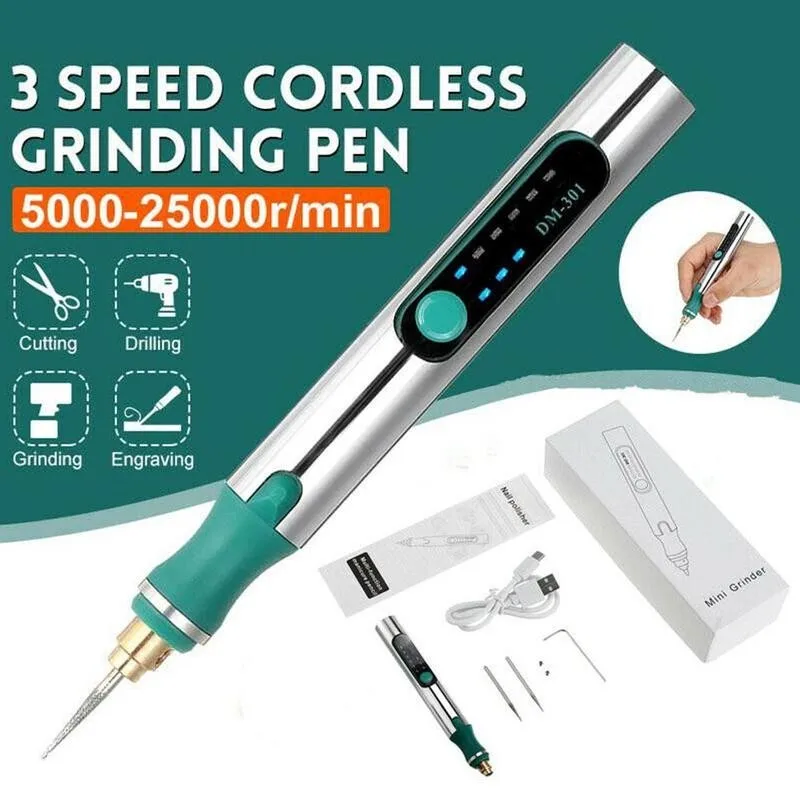 Беспроводная электрическая шлифовальная машинка, мини-гравировальный станок с Usb и контролем скорости, инструмент «сделай сам» для сверлен...
Беспроводная электрическая шлифовальная машинка, мини-гравировальный станок с Usb и контролем скорости, инструмент «сделай сам» для сверлен...