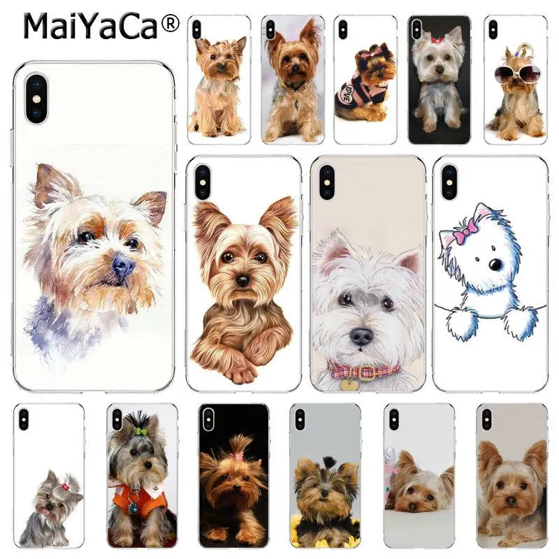 Йоркширского терьера Чехол для мобильного телефона iphone 11 12 Pro 11Pro MAX 8 7 6 6S Plus X XS
