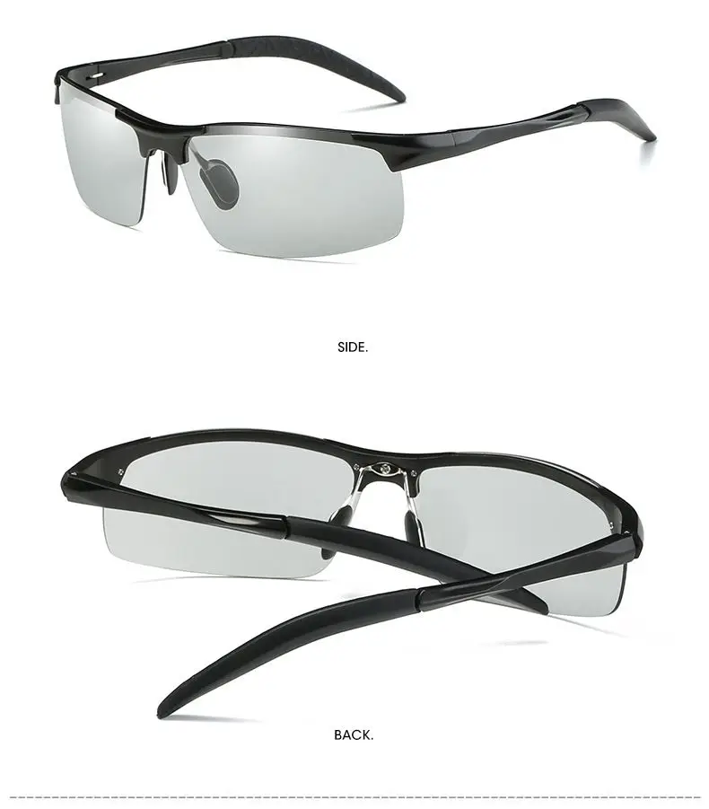 2019 Photochromic Polarized Semi-Rimless Sunglasses Driver Rider Sports Goggle Chameleon Change color Glasses Men Women 8177
2019 Photochromic Polarized Semi-Rimless Sunglasses Driver Rider Sports Goggle Chameleon Change color Glasses Men Women 8177