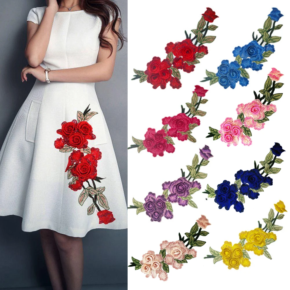 3D Flowers Embroidered Patches Sew On Appliques For Clothing Jacket Jeans Patch For Clothes Stickers Decor Patching Accessories
3D Flowers Embroidered Patches Sew On Appliques For Clothing Jacket Jeans Patch For Clothes Stickers Decor Patching Accessories