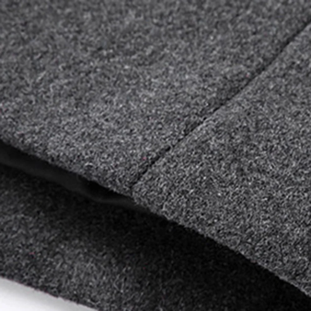 Men Winter Long Sleeve Stand Collar Buttons Pockets Warm Woolen Trench Coat Men's solid color jacket with long woollen cloak
Men Winter Long Sleeve Stand Collar Buttons Pockets Warm Woolen Trench Coat Men's solid color jacket with long woollen cloak