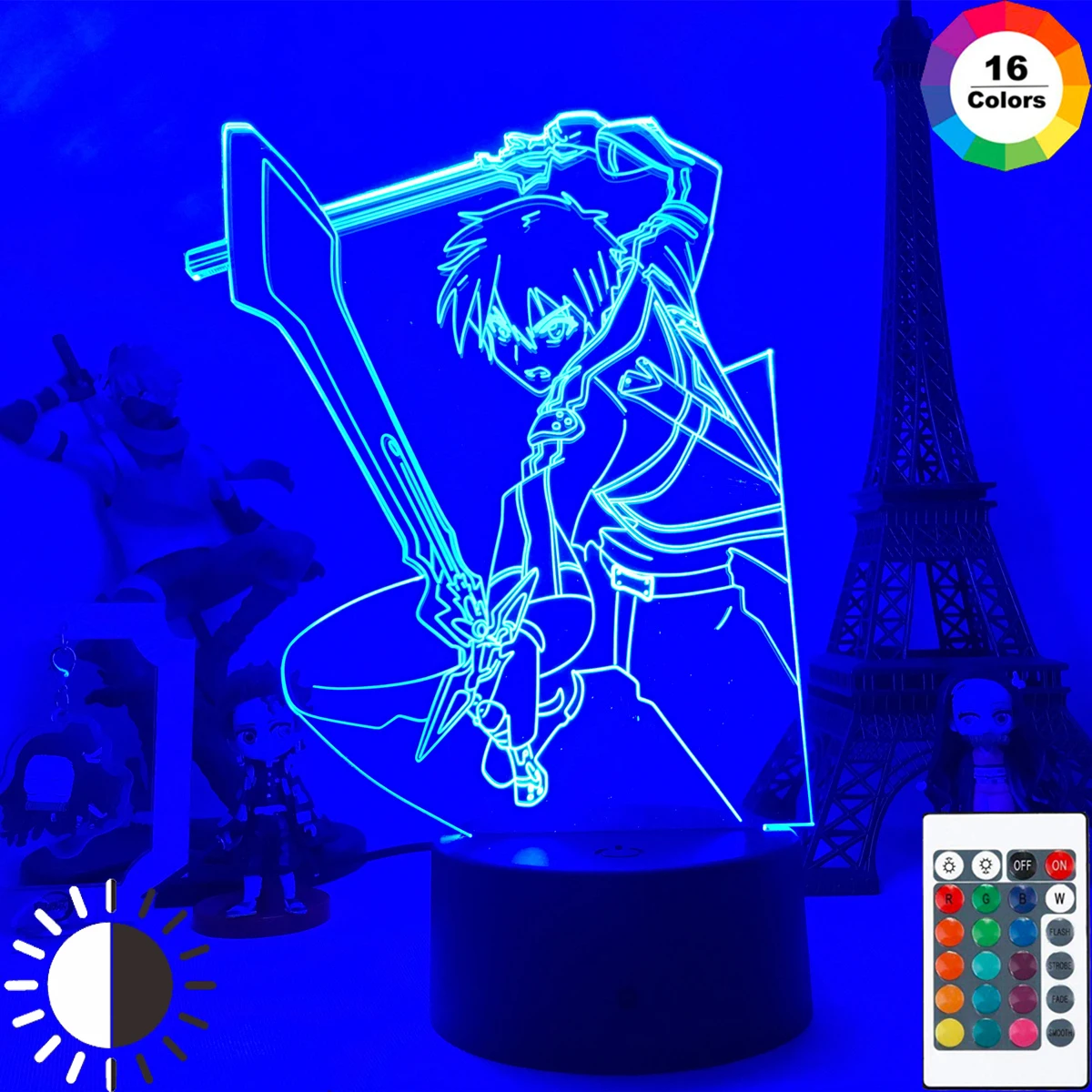 3d светодиодный ночник, аниме меч, искусство онлайн, фигурка Kirito для спальни, Декор, ночник, подарок на день рождения, статуя комнаты, модель м...
3d светодиодный ночник, аниме меч, искусство онлайн, фигурка Kirito для спальни, Декор, ночник, подарок на день рождения, статуя комнаты, модель м...