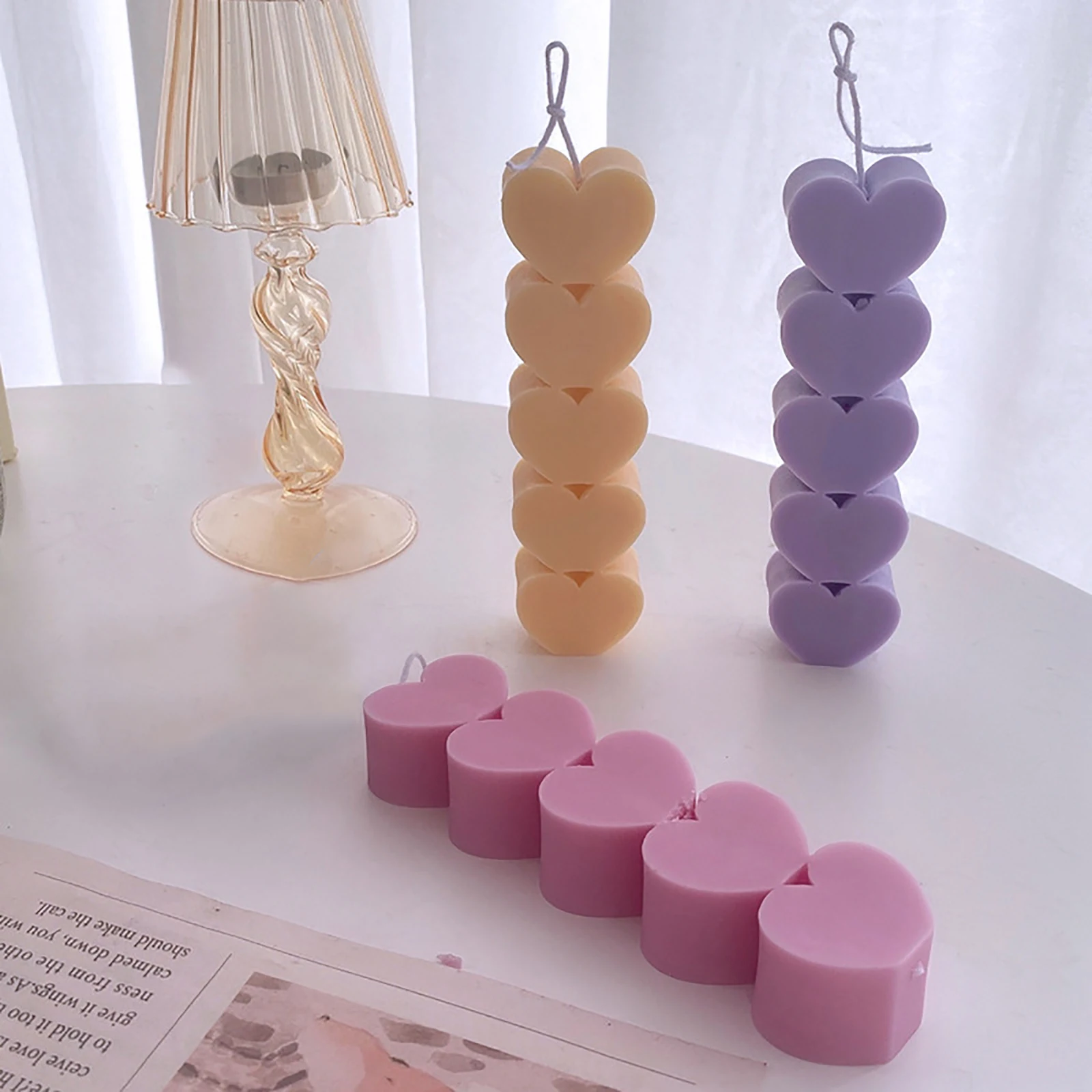 1pcs Heart Shape Candle Mold Clear Cylinder Candle Mould for Wedding Party Dinner Candle Making DIY Handmade Scented Candles
1pcs Heart Shape Candle Mold Clear Cylinder Candle Mould for Wedding Party Dinner Candle Making DIY Handmade Scented Candles