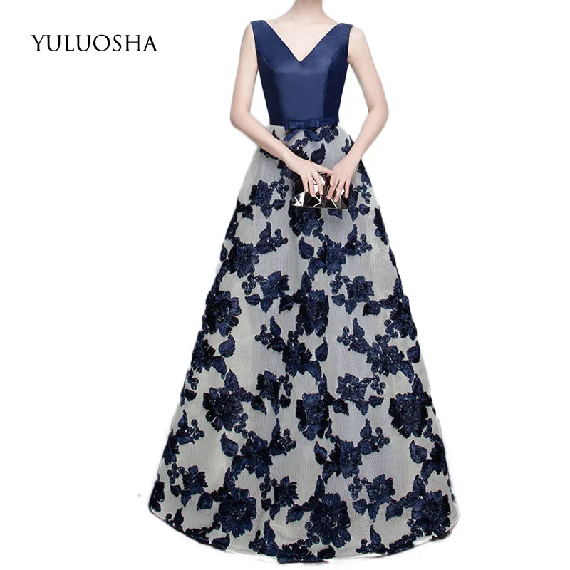 YULUOSHA Sexy Fashion V-Neck Sleeveless Applique Elegant Evening Party Prom Formal Gowns Long Dresses Vestidos Robe De Soiree
YULUOSHA Sexy Fashion V-Neck Sleeveless Applique Elegant Evening Party Prom Formal Gowns Long Dresses Vestidos Robe De Soiree