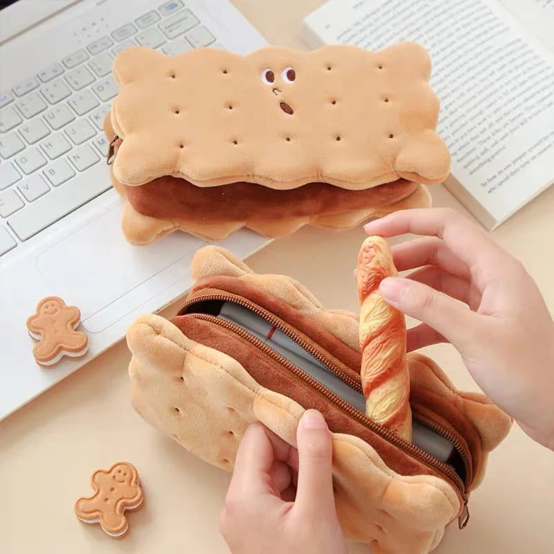 high-capacity Cute Creative Cookie Soft Plush Pencil Case Bag Kawaii Cartoon Biscuit Coin Purse Kids Birthday Gift School
high-capacity Cute Creative Cookie Soft Plush Pencil Case Bag Kawaii Cartoon Biscuit Coin Purse Kids Birthday Gift School