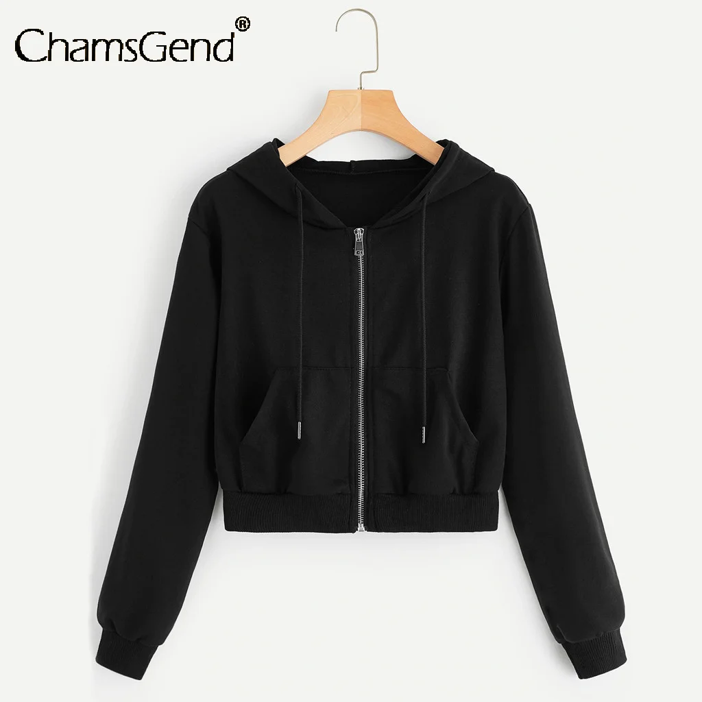 Hoodies Women Solid Zipper Cropped Hoodie Sweatshirts Female Black White Long Sleeve Short Tops Pocket Streetwear
Hoodies Women Solid Zipper Cropped Hoodie Sweatshirts Female Black White Long Sleeve Short Tops Pocket Streetwear