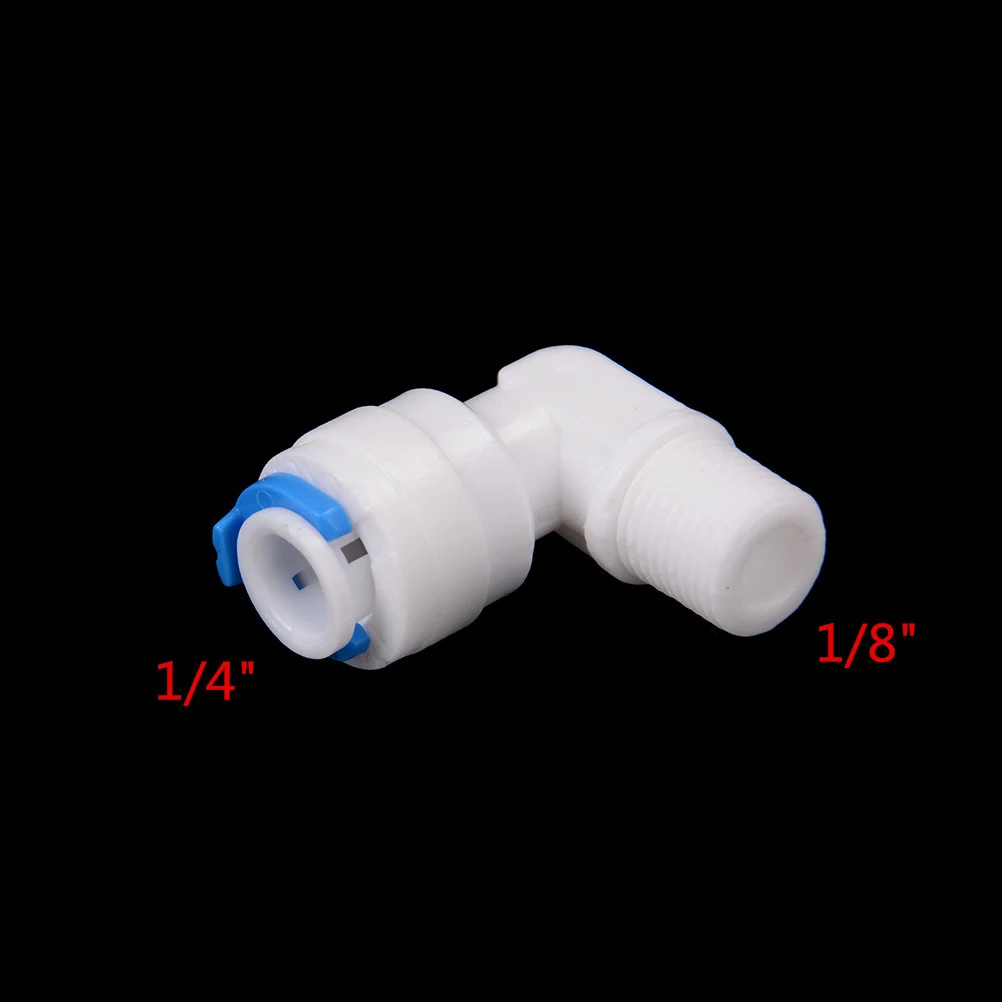 Pipe Fittings 5pcs Elbow Quick Connector PE Pipe Fitting RO Water Filter Reverse Osmosis System 1/8" Male Thread - 1/4" OD Tube
Pipe Fittings 5pcs Elbow Quick Connector PE Pipe Fitting RO Water Filter Reverse Osmosis System 1/8" Male Thread - 1/4" OD Tube