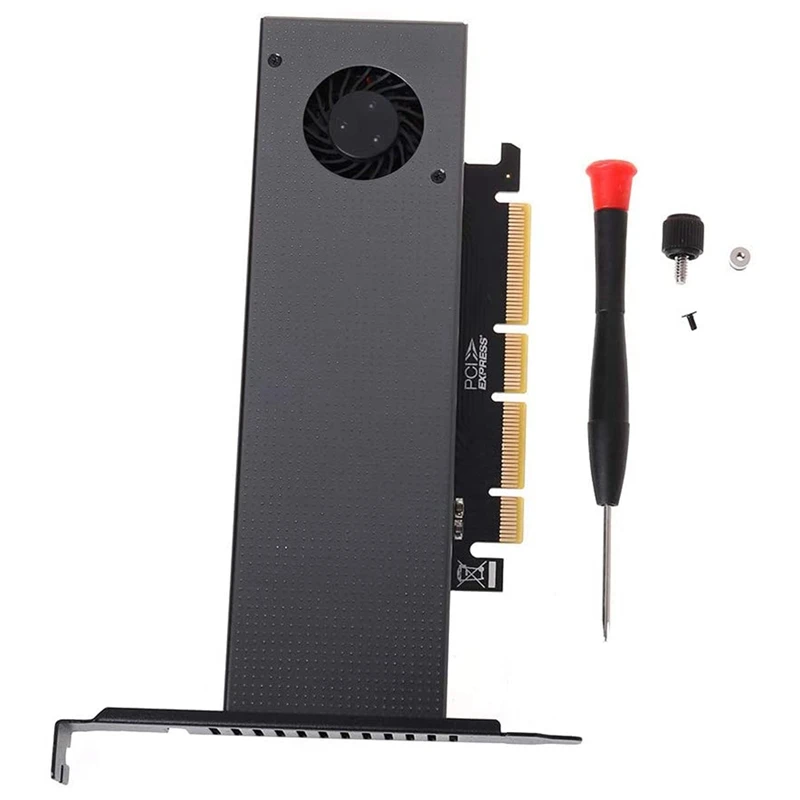 M.2 X16 to 4X NVME PCIE3.0 GEN3 RAID Card PCI-E VROC Card M.2 Adapter to PCIE3.0 M.3 Built-in Turbo Fan for Card
M.2 X16 to 4X NVME PCIE3.0 GEN3 RAID Card PCI-E VROC Card M.2 Adapter to PCIE3.0 M.3 Built-in Turbo Fan for Card