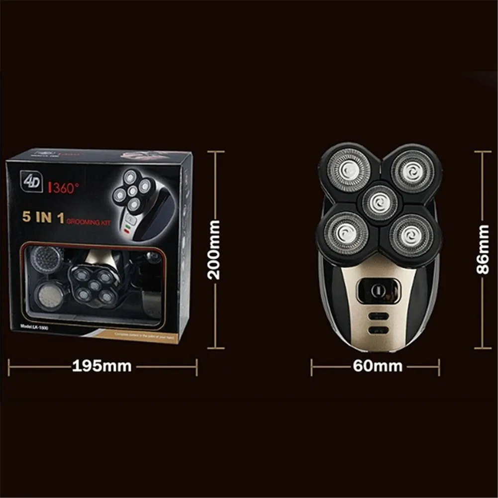5 In 1 Electric Shaver Men Rechargeable Beard Nose Hair Trimmer Clipper Washable Bald Head Shaving Machine Face Cleaing Brush
5 In 1 Electric Shaver Men Rechargeable Beard Nose Hair Trimmer Clipper Washable Bald Head Shaving Machine Face Cleaing Brush