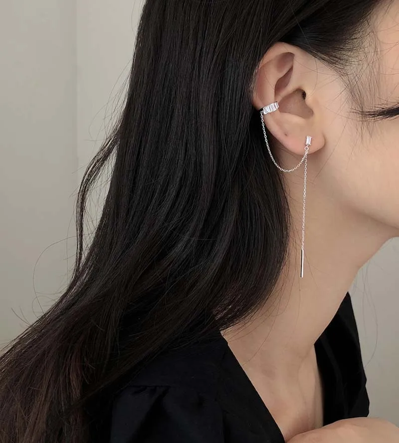 Fashion Korean Tassels Ear Cuff Earrings For Women Girls New Trendy Fake Piercing Ear Bone Clip Long Chain Earrings Jewelry Gift
Fashion Korean Tassels Ear Cuff Earrings For Women Girls New Trendy Fake Piercing Ear Bone Clip Long Chain Earrings Jewelry Gift