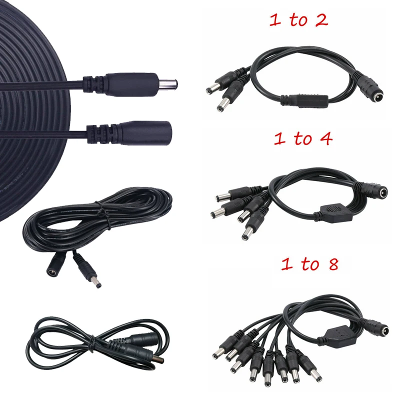 Разъем постоянного тока 2,1*5,5 мм, 1 Женский на 2 6 8 Мужской, Штекерный кабель 1-5 м, расширенная линия, F адаптер питания, аксессуары 
Разъем постоянного тока 2,1*5,5 мм, 1 Женский на 2 6 8 Мужской, Штекерный кабель 1-5 м, расширенная линия, F адаптер питания, аксессуары