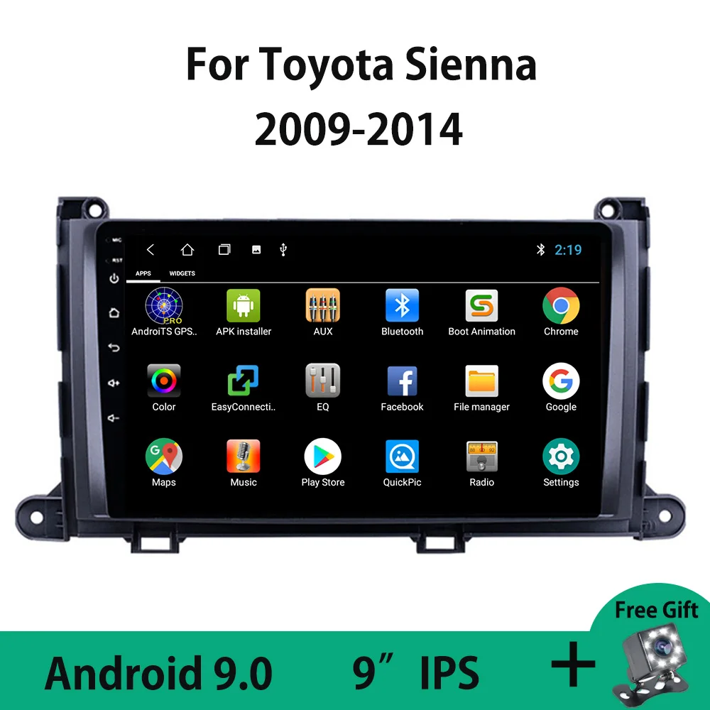 Android 9.0 Car Radio For Toyota Sienna 2009 2010 2011-2014 Head Unit GPS Player SWC Rear view Camera DVR Carplay Mirror Link BT
Android 9.0 Car Radio For Toyota Sienna 2009 2010 2011-2014 Head Unit GPS Player SWC Rear view Camera DVR Carplay Mirror Link BT