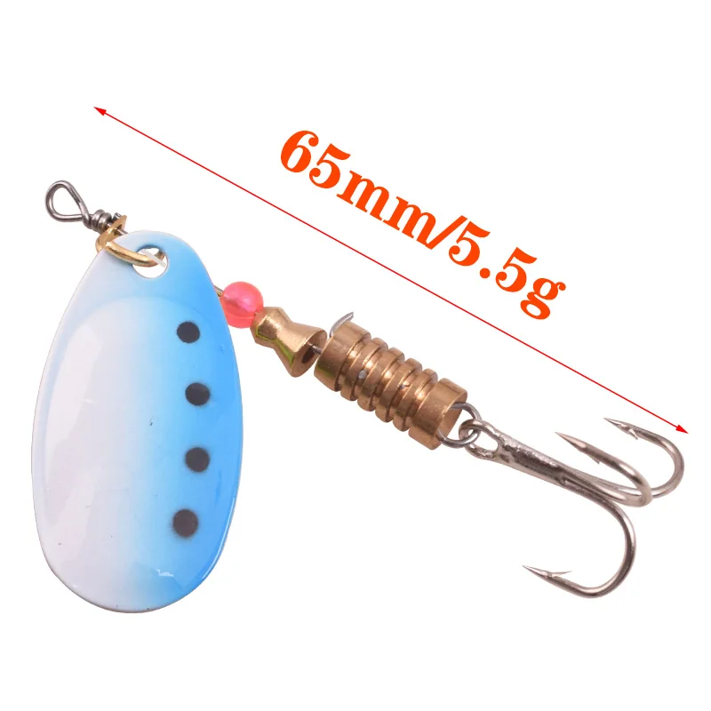 1Pcs Spinner bait 2.5g 3.5g 5.5g Fishing lure Metal Wobblers Spinner Spoon bait With Treble Hooks For Lure Fishing Tackle
1Pcs Spinner bait 2.5g 3.5g 5.5g Fishing lure Metal Wobblers Spinner Spoon bait With Treble Hooks For Lure Fishing Tackle