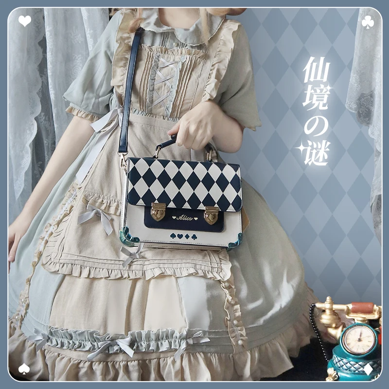 Alice in Wonderland Anime Young Girl JK Uniform Messenger Bags Cosplay Vintage College Style Student Handbag Shoulder Bag
Alice in Wonderland Anime Young Girl JK Uniform Messenger Bags Cosplay Vintage College Style Student Handbag Shoulder Bag