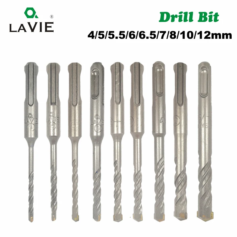 LAVIE 9pcs Electric Hammer SDS Plus Drill Bits Set 110mm Concrete Wall Brick Block Masonry Hole Saw Drilling 4mm 5mm 6mm 017
LAVIE 9pcs Electric Hammer SDS Plus Drill Bits Set 110mm Concrete Wall Brick Block Masonry Hole Saw Drilling 4mm 5mm 6mm 017
