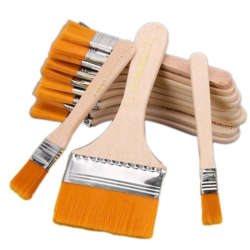 12 Pcs Flat Head Paint Brush Art Paintbrush Sets Long Handle Cleaning Brushes for Acrylic Painting Watercolor Wood Wall
12 Pcs Flat Head Paint Brush Art Paintbrush Sets Long Handle Cleaning Brushes for Acrylic Painting Watercolor Wood Wall